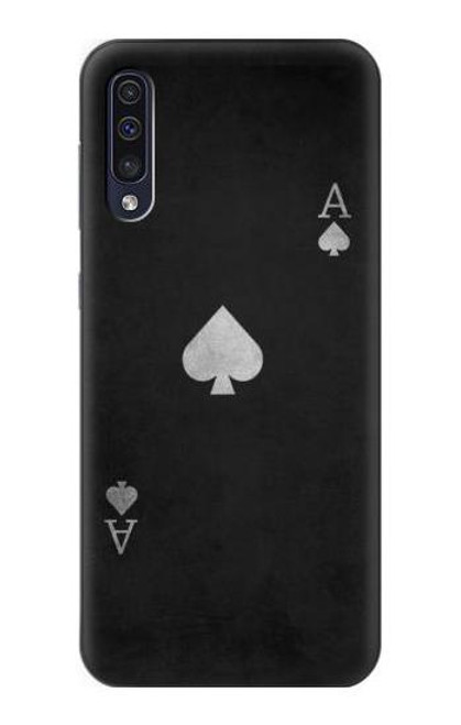 W3152 Black Ace of Spade Hard Case and Leather Flip Case For Samsung Galaxy A70