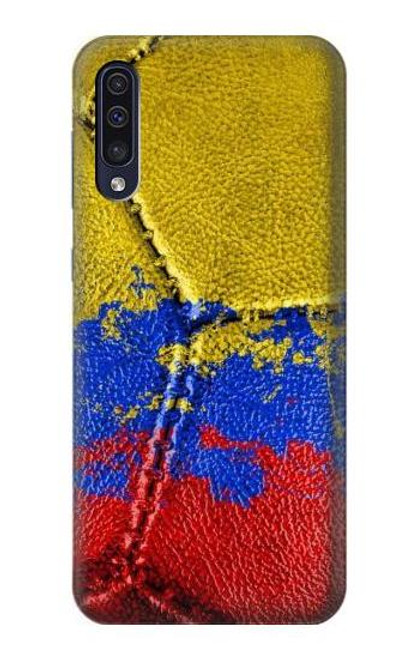 W3306 Colombia Flag Vintage Football Graphic Hard Case and Leather Flip Case For Samsung Galaxy A70