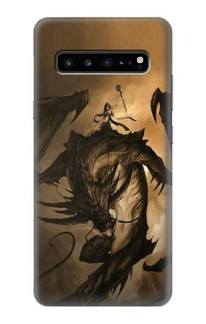 W0388 Dragon Rider Hard Case and Leather Flip Case For Samsung Galaxy S10 5G