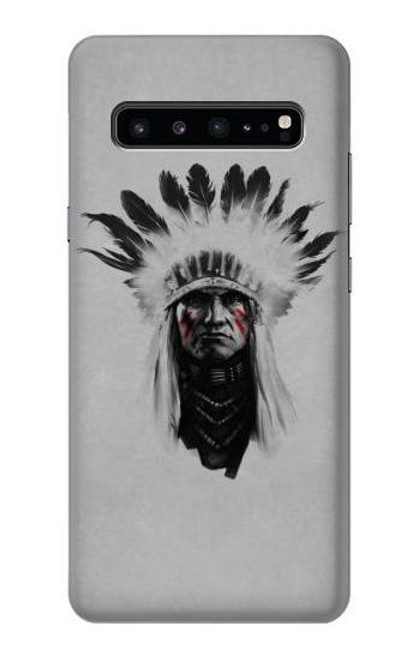 W0451 Indian Chief Hard Case and Leather Flip Case For Samsung Galaxy S10 5G