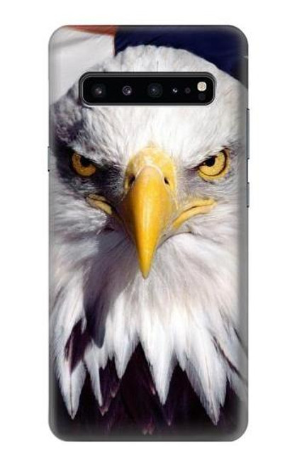 W0854 Eagle American Hard Case and Leather Flip Case For Samsung Galaxy S10 5G