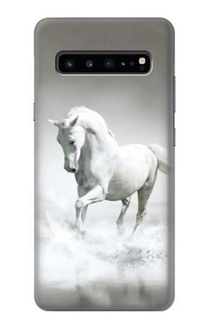 W0932 White Horse Hard Case and Leather Flip Case For Samsung Galaxy S10 5G