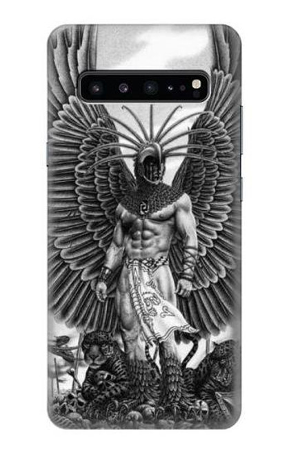 W1235 Aztec Warrior Hard Case and Leather Flip Case For Samsung Galaxy S10 5G