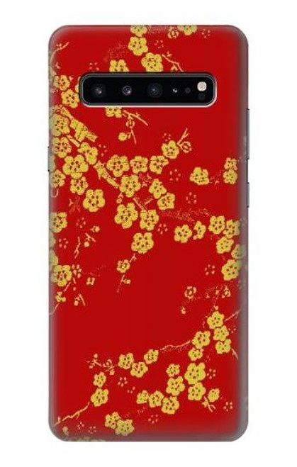 W2050 Cherry Blossoms Chinese Graphic Printed Hard Case and Leather Flip Case For Samsung Galaxy S10 5G