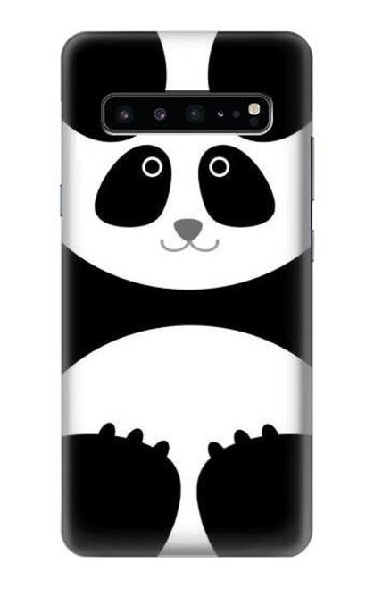 W2085 Panda Minimalist Hard Case and Leather Flip Case For Samsung Galaxy S10 5G