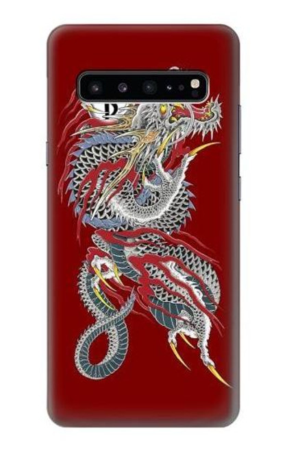 W2104 Yakuza Dragon Tattoo Hard Case and Leather Flip Case For Samsung Galaxy S10 5G