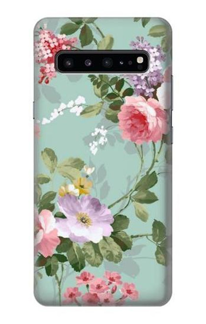 W2178 Flower Floral Art Painting Hard Case and Leather Flip Case For Samsung Galaxy S10 5G