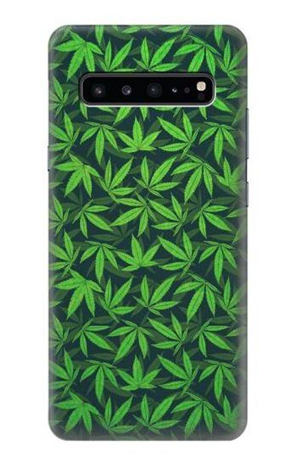 W2666 Marijuana Pattern Hard Case and Leather Flip Case For Samsung Galaxy S10 5G