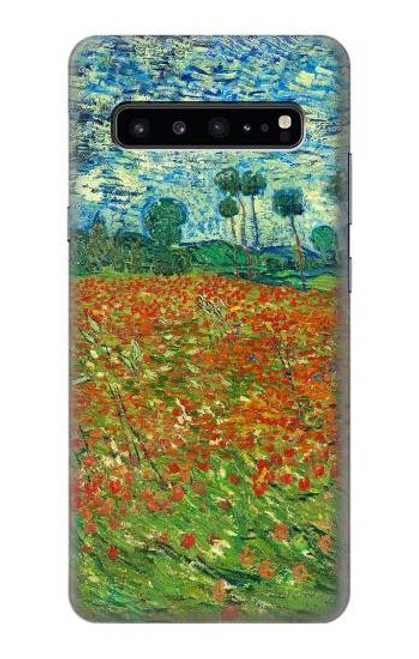 W2681 Field Of Poppies Vincent Van Gogh Hard Case and Leather Flip Case For Samsung Galaxy S10 5G