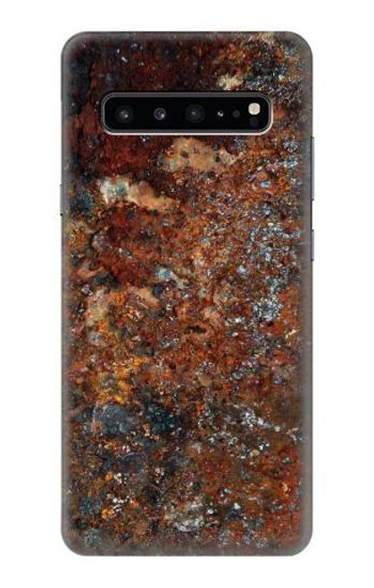 W2714 Rust Steel Texture Graphic Printed Hard Case and Leather Flip Case For Samsung Galaxy S10 5G