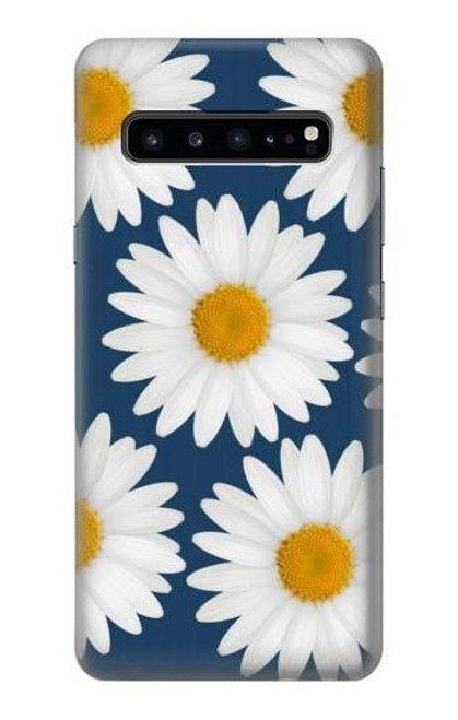W3009 Daisy Blue Hard Case and Leather Flip Case For Samsung Galaxy S10 5G