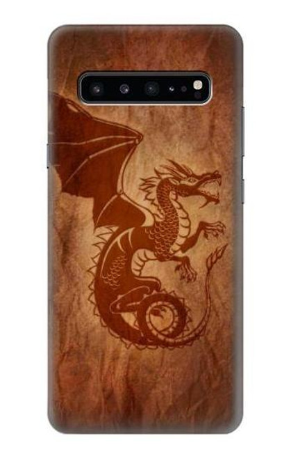 W3086 Red Dragon Tattoo Hard Case and Leather Flip Case For Samsung Galaxy S10 5G