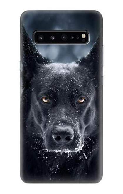 W3168 German Shepherd Black Dog Hard Case and Leather Flip Case For Samsung Galaxy S10 5G