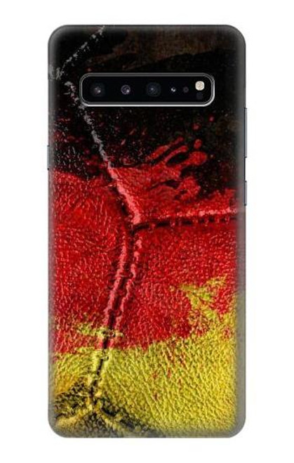 W3303 Germany Flag Vintage Football Graphic Hard Case and Leather Flip Case For Samsung Galaxy S10 5G