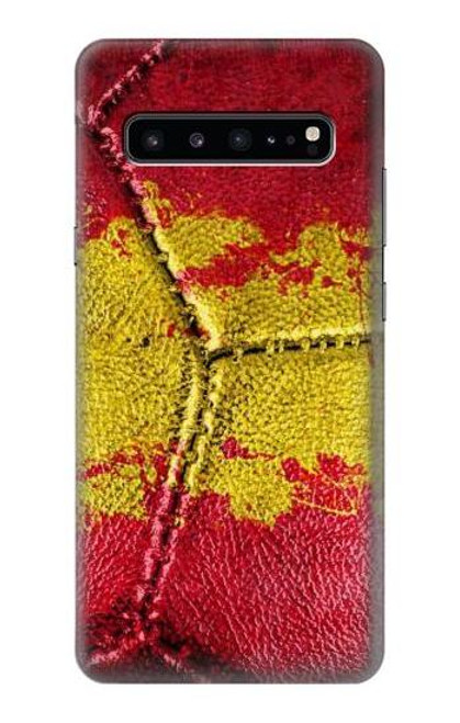 W3315 Spain Flag Vintage Football Graphic Hard Case and Leather Flip Case For Samsung Galaxy S10 5G