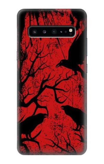 W3325 Crow Black Blood Tree Hard Case and Leather Flip Case For Samsung Galaxy S10 5G