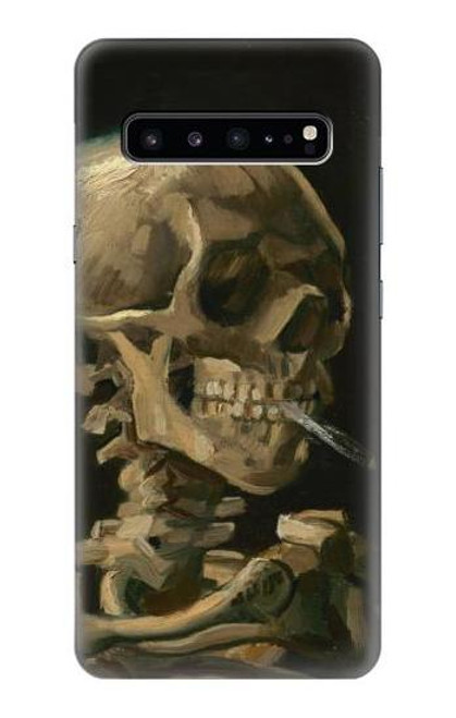 W3358 Vincent Van Gogh Skeleton Cigarette Hard Case and Leather Flip Case For Samsung Galaxy S10 5G