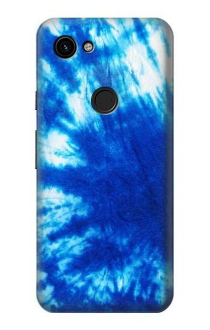 W1869 Tie Dye Blue Hard Case and Leather Flip Case For Google Pixel 3a