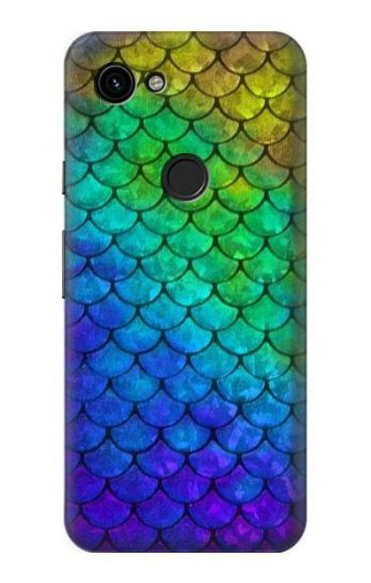 W2930 Mermaid Fish Scale Hard Case and Leather Flip Case For Google Pixel 3a