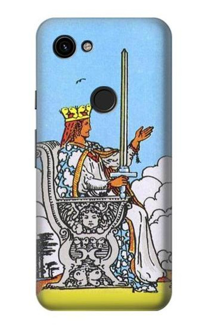 W3068 Tarot Card Queen of Swords Hard Case and Leather Flip Case For Google Pixel 3a