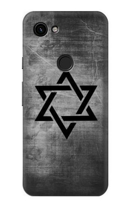 W3107 Judaism Star of David Symbol Hard Case and Leather Flip Case For Google Pixel 3a