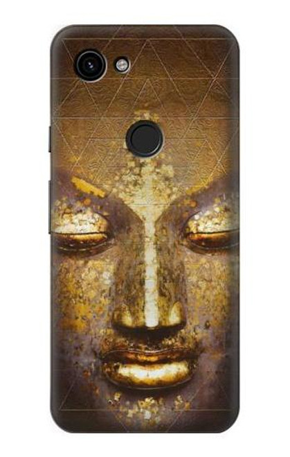 W3189 Magical Yantra Buddha Face Hard Case and Leather Flip Case For Google Pixel 3a