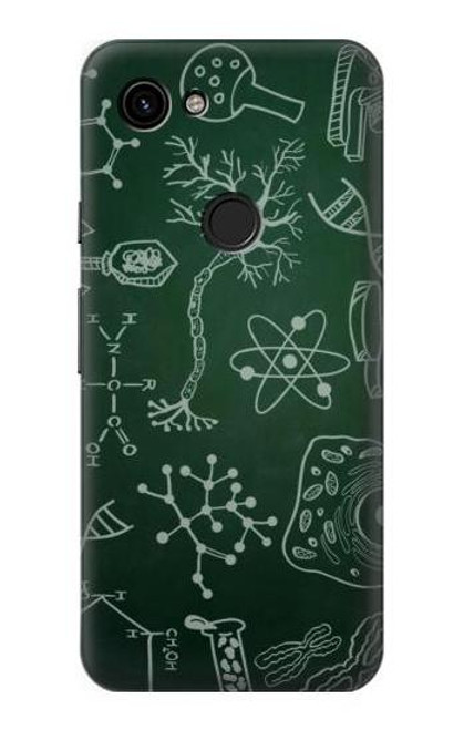W3211 Science Green Board Hard Case and Leather Flip Case For Google Pixel 3a