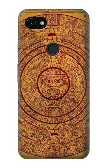 W0692 Mayan Calendar Hard Case and Leather Flip Case For Google Pixel 3a XL