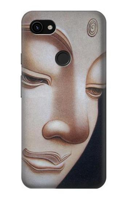 W1255 Buddha Face Hard Case and Leather Flip Case For Google Pixel 3a XL