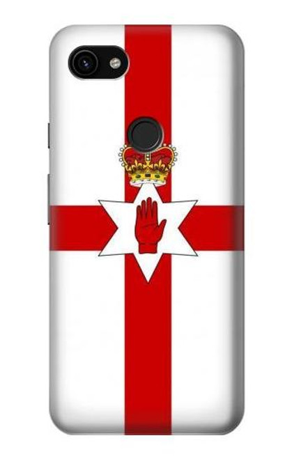 W3089 Flag of Northern Ireland Hard Case and Leather Flip Case For Google Pixel 3a XL