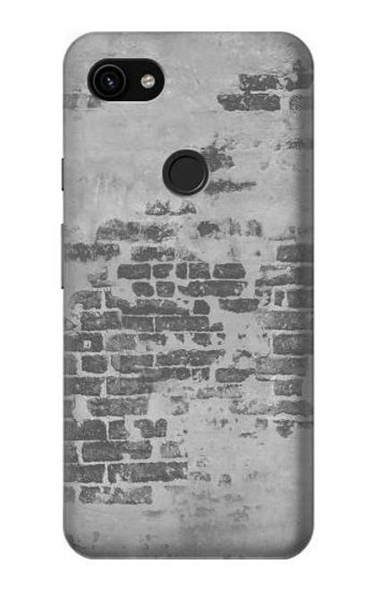 W3093 Old Brick Wall Hard Case and Leather Flip Case For Google Pixel 3a XL