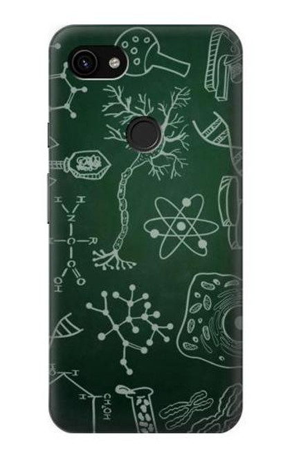 W3211 Science Green Board Hard Case and Leather Flip Case For Google Pixel 3a XL