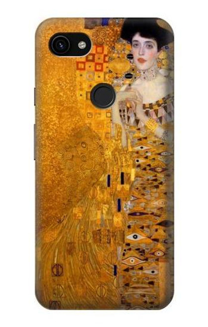 W3332 Gustav Klimt Adele Bloch Bauer Hard Case and Leather Flip Case For Google Pixel 3a XL