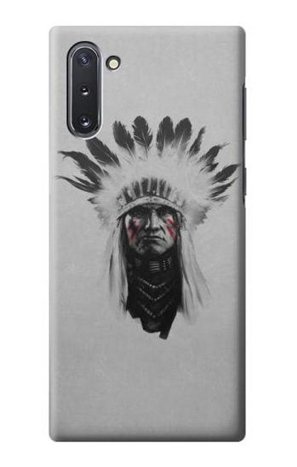 W0451 Indian Chief Hard Case and Leather Flip Case For Samsung Galaxy Note 10