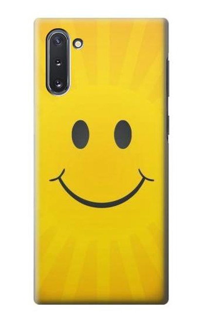 W1146 Yellow Sun Smile Hard Case and Leather Flip Case For Samsung Galaxy Note 10