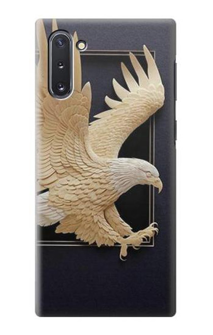 W1383 Paper Sculpture Eagle Hard Case and Leather Flip Case For Samsung Galaxy Note 10