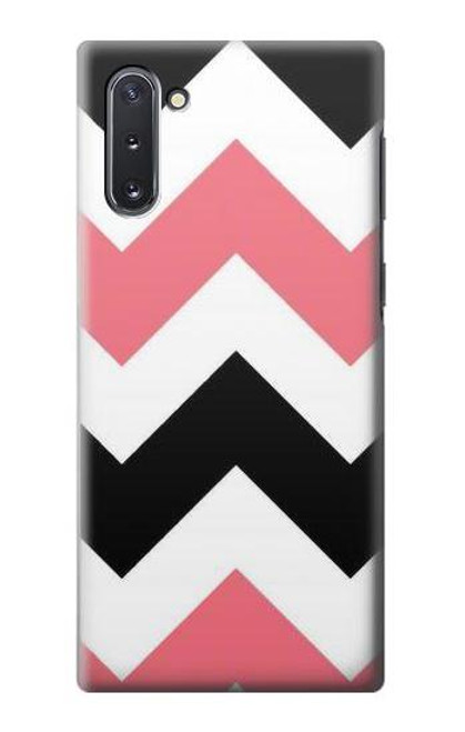 W1849 Pink Black Chevron Zigzag Hard Case and Leather Flip Case For Samsung Galaxy Note 10