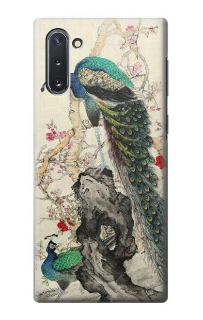 W2086 Peacock Painting Hard Case and Leather Flip Case For Samsung Galaxy Note 10