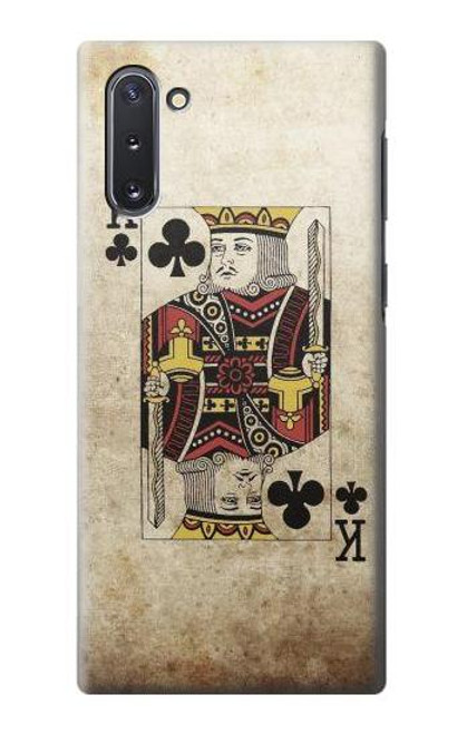 W2528 Poker King Card Hard Case and Leather Flip Case For Samsung Galaxy Note 10