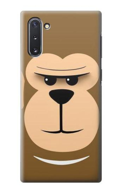 W2721 Cute Grumpy Monkey Cartoon Hard Case and Leather Flip Case For Samsung Galaxy Note 10