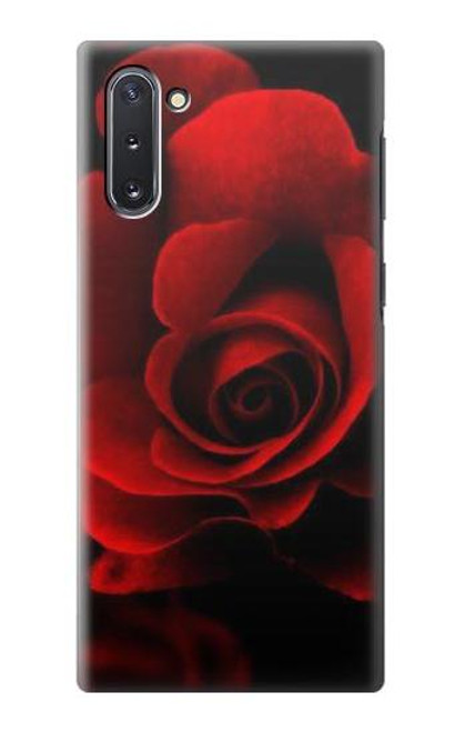 W2898 Red Rose Hard Case and Leather Flip Case For Samsung Galaxy Note 10