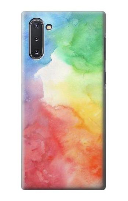 W2945 Colorful Watercolor Hard Case and Leather Flip Case For Samsung Galaxy Note 10