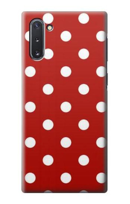 W2951 Red Polka Dots Hard Case and Leather Flip Case For Samsung Galaxy Note 10