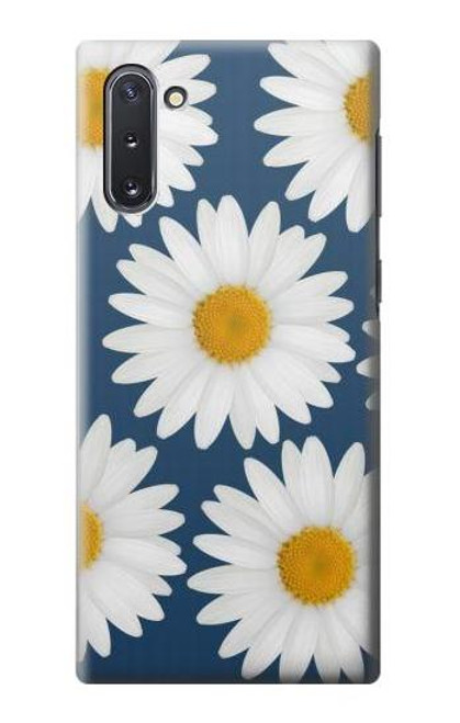 W3009 Daisy Blue Hard Case and Leather Flip Case For Samsung Galaxy Note 10