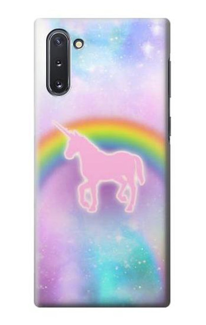 W3070 Rainbow Unicorn Pastel Sky Hard Case and Leather Flip Case For Samsung Galaxy Note 10