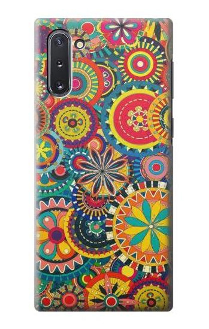 W3272 Colorful Pattern Hard Case and Leather Flip Case For Samsung Galaxy Note 10