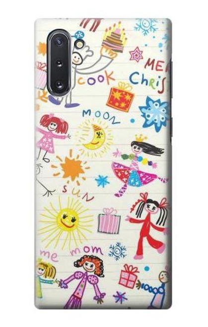 W3280 Kids Drawing Hard Case and Leather Flip Case For Samsung Galaxy Note 10