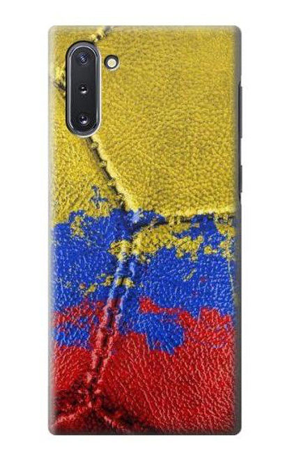 W3306 Colombia Flag Vintage Football Graphic Hard Case and Leather Flip Case For Samsung Galaxy Note 10