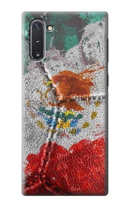 W3314 Mexico Flag Vinatage Foorball Graphic Hard Case and Leather Flip Case For Samsung Galaxy Note 10