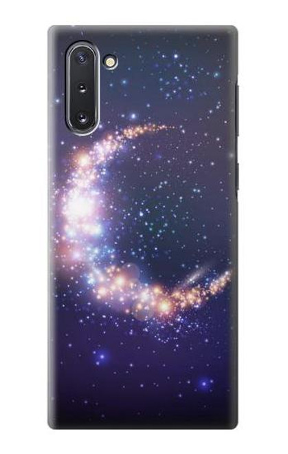 W3324 Crescent Moon Galaxy Hard Case and Leather Flip Case For Samsung Galaxy Note 10